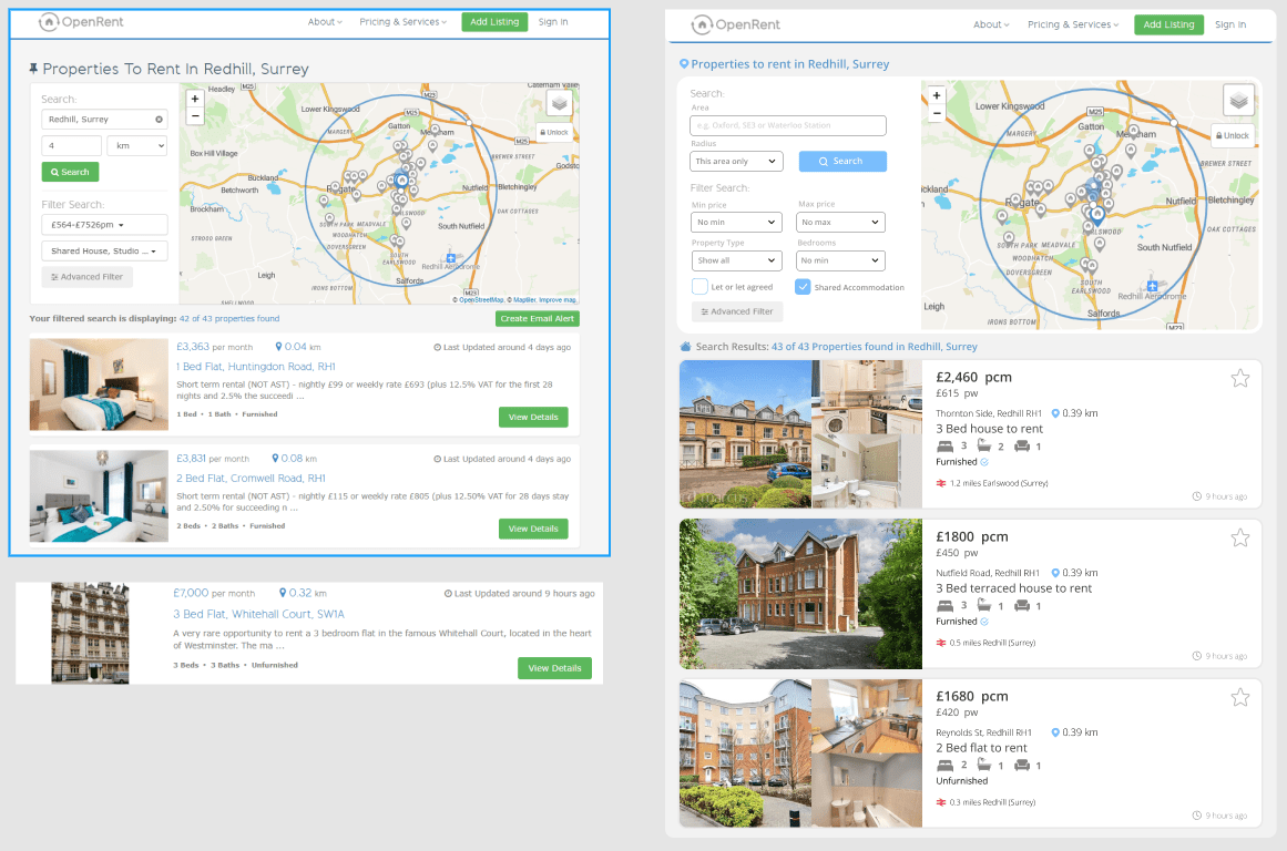 OpenRent Search Area